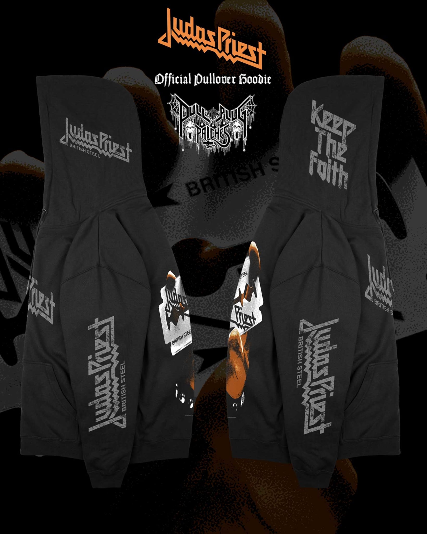 Judas Priest - British Steel - Deluxe Pullover Hoodie – Pull The Plug