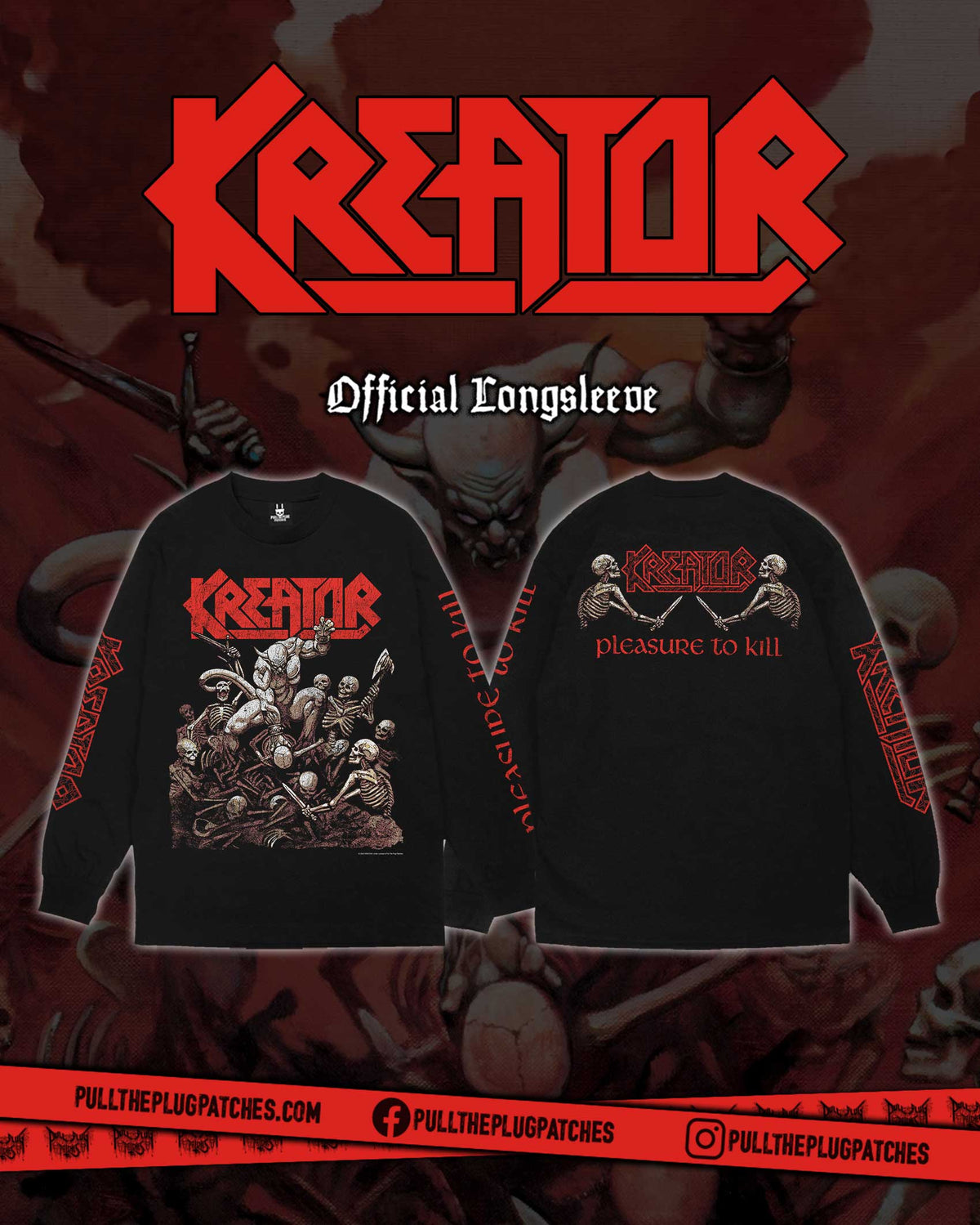 Kreator - Pleasure To Kill - Longsleeve Shirt