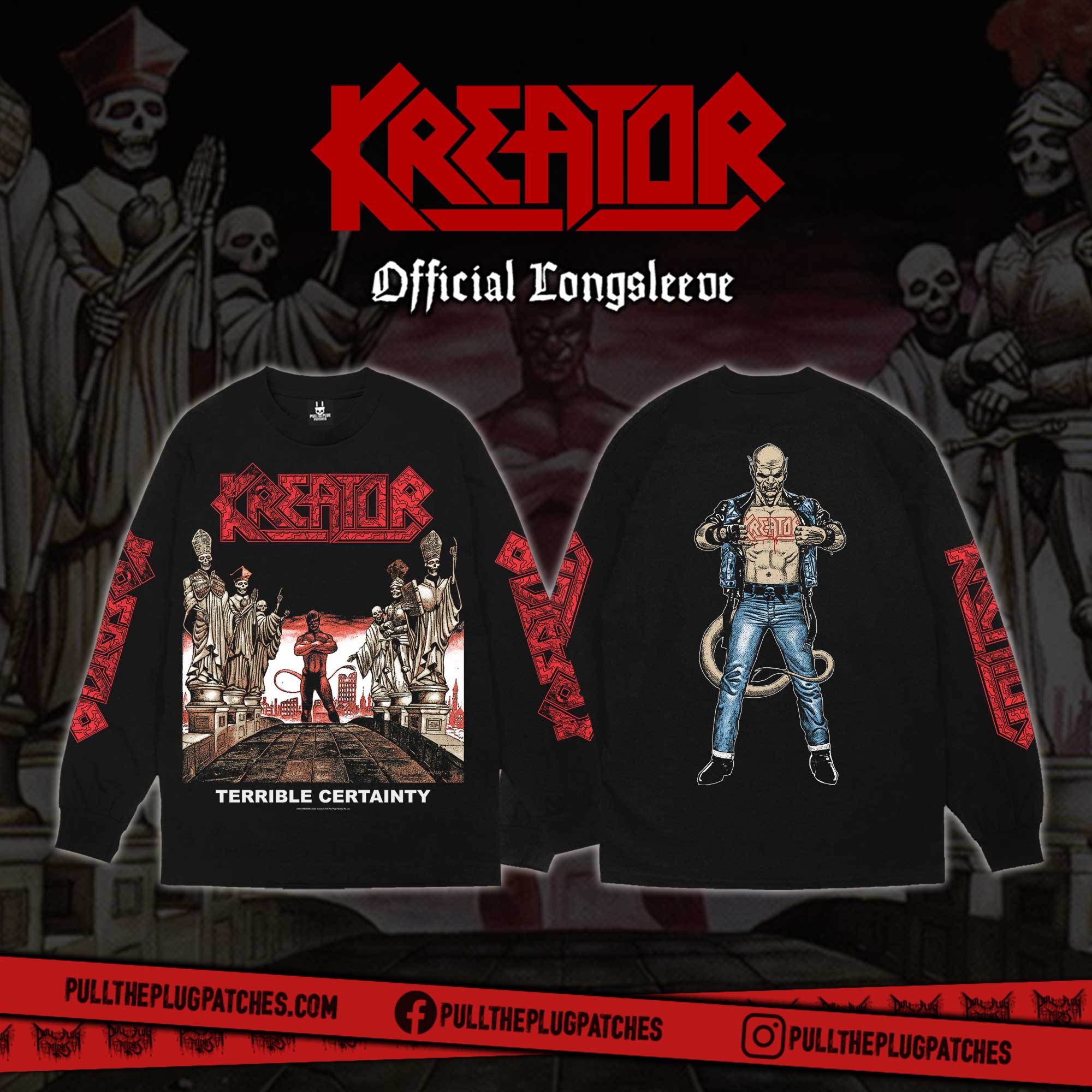 Kreator - Terrible Certainty - Longsleeve Shirt – Pull The Plug