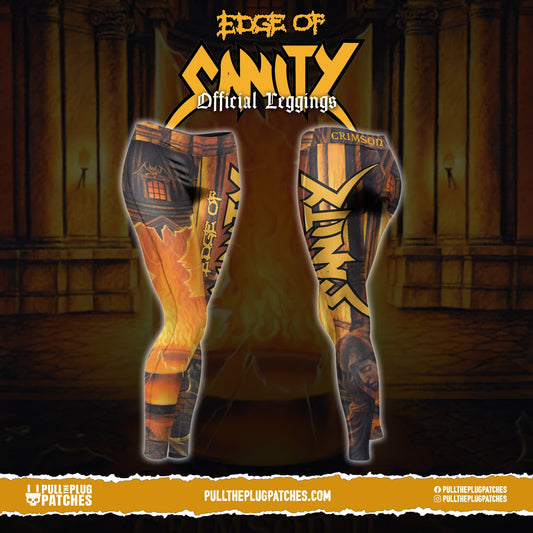 Edge Of Sanity - Crimson II - Leggings