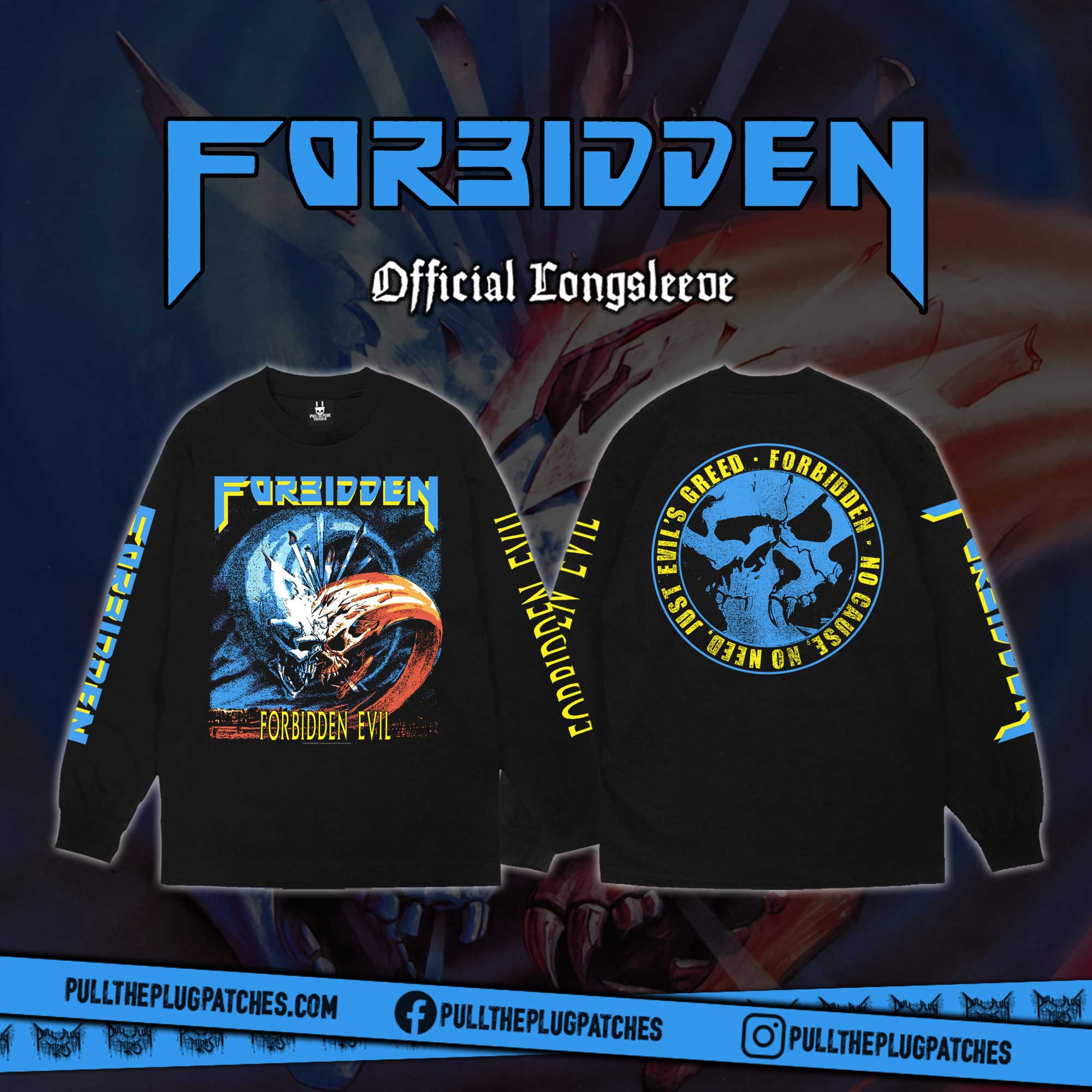 Forbidden - Forbidden Evil - Longsleeve Shirt – Pull The Plug Patches