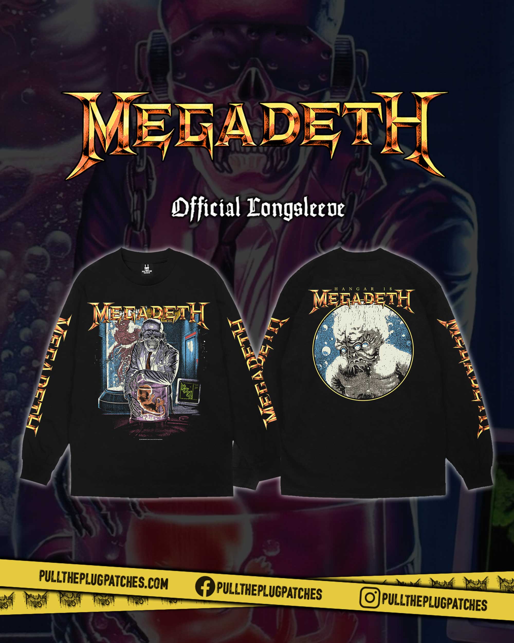 Megadeth - Hangar 18 - Longsleeve Shirt – Pull The Plug