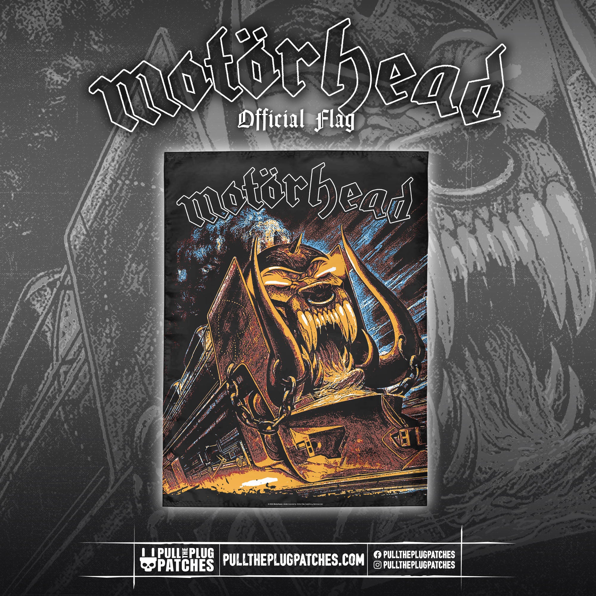 Motorhead - Orgasmatron - Flag – Pull The Plug