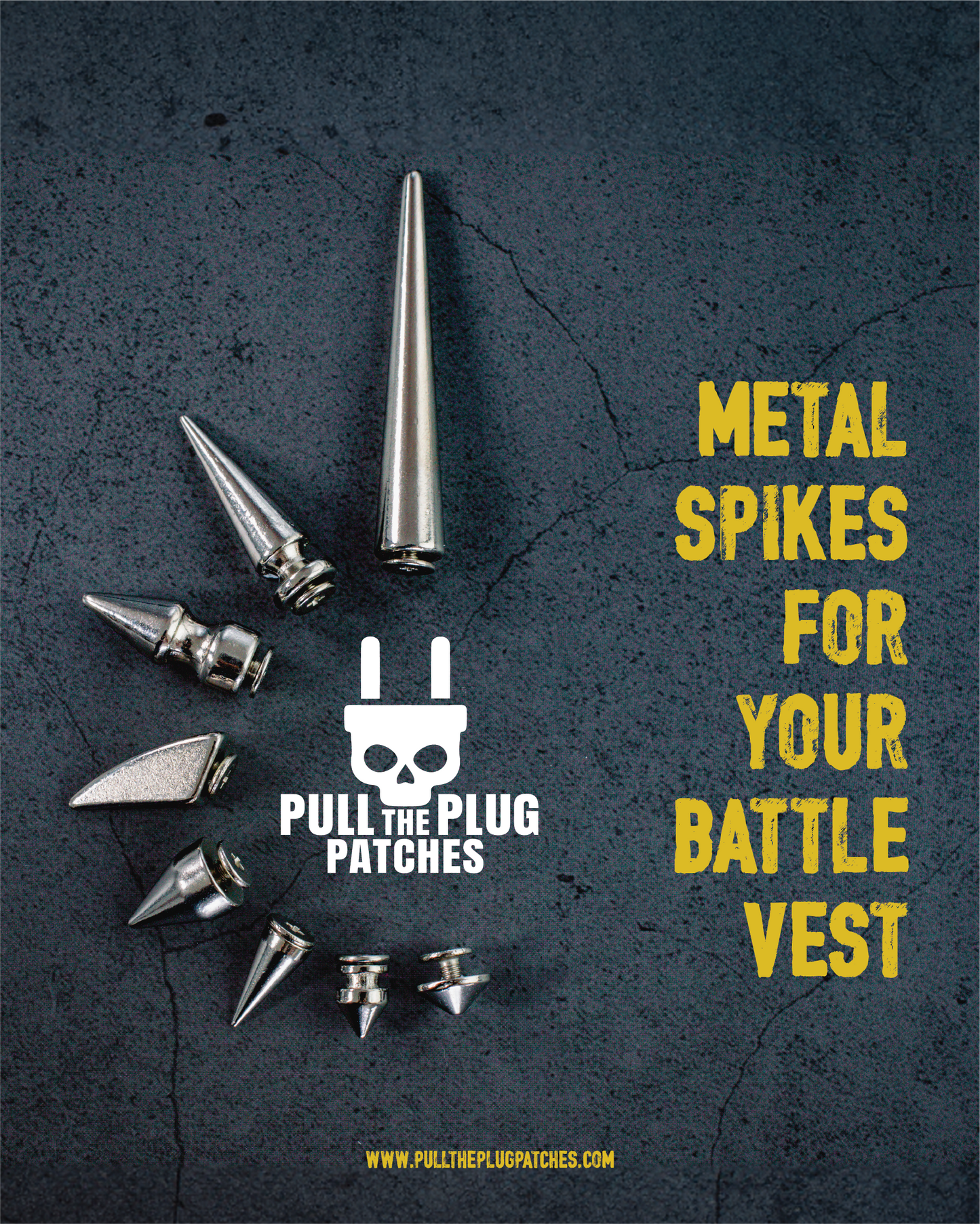 24mm Metal Spike (x10 pieces)