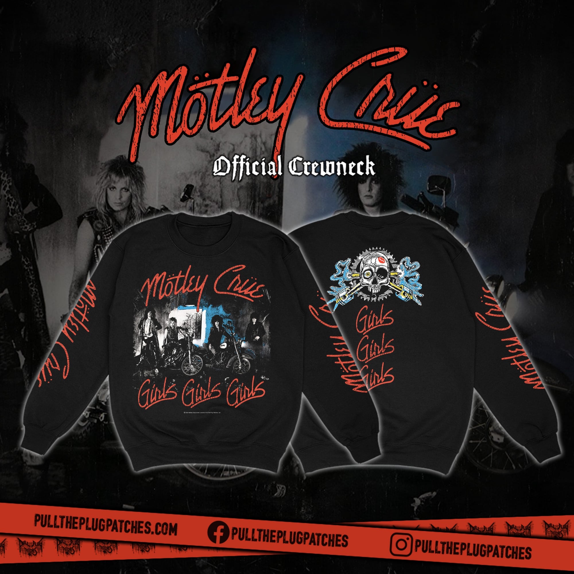Motley crue crewneck hotsell
