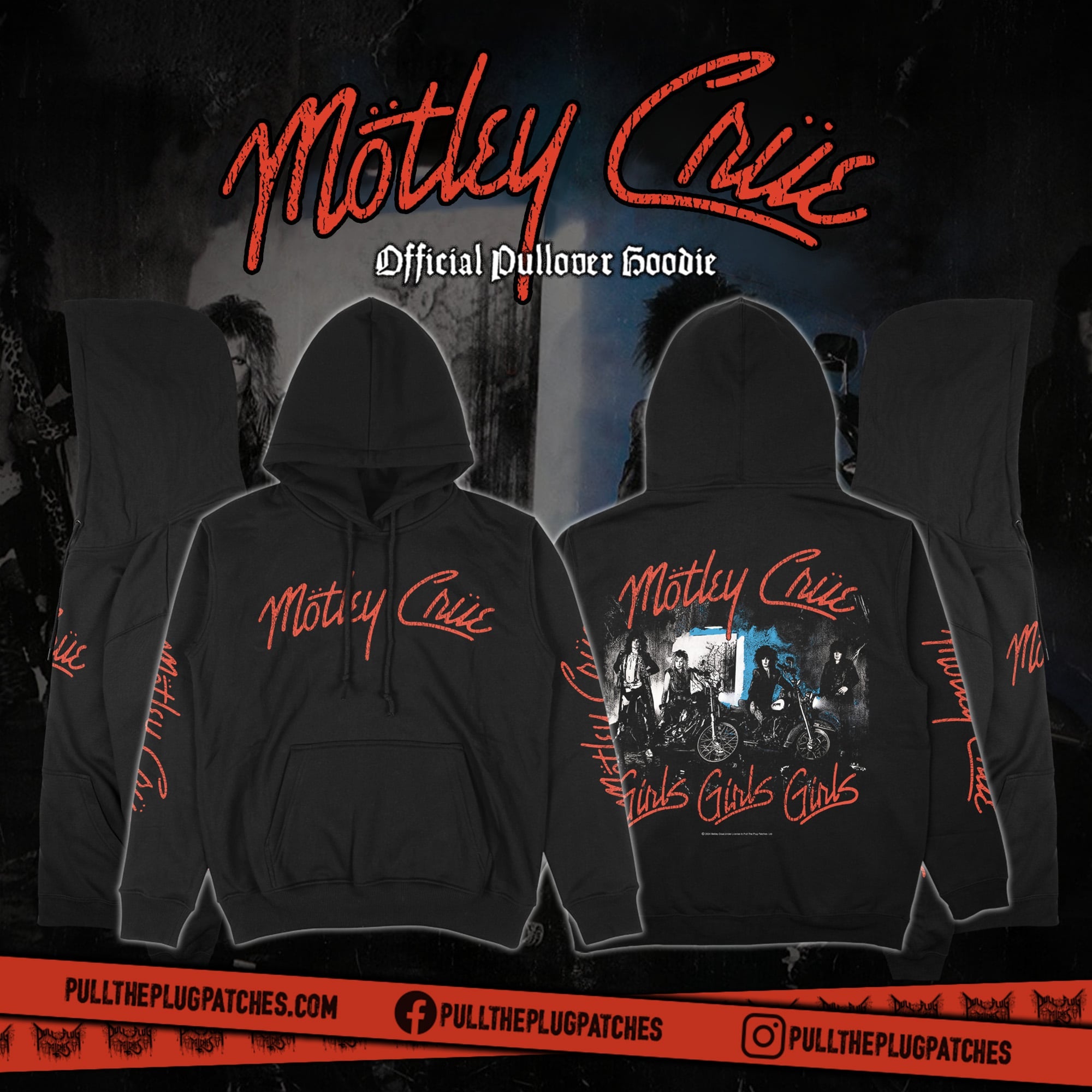 Motley Crue Girls Girls Girls Pullover Hoodie