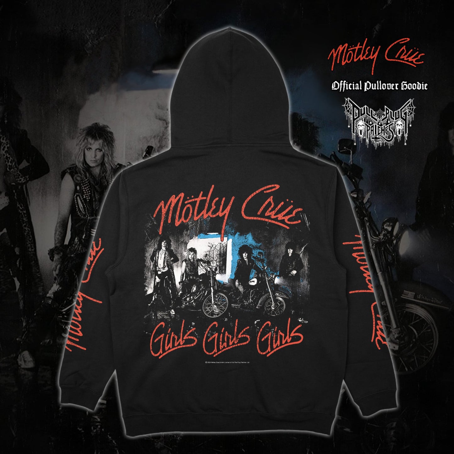 Motley Crue - Girls, Girls, Girls - Pullover Hoodie