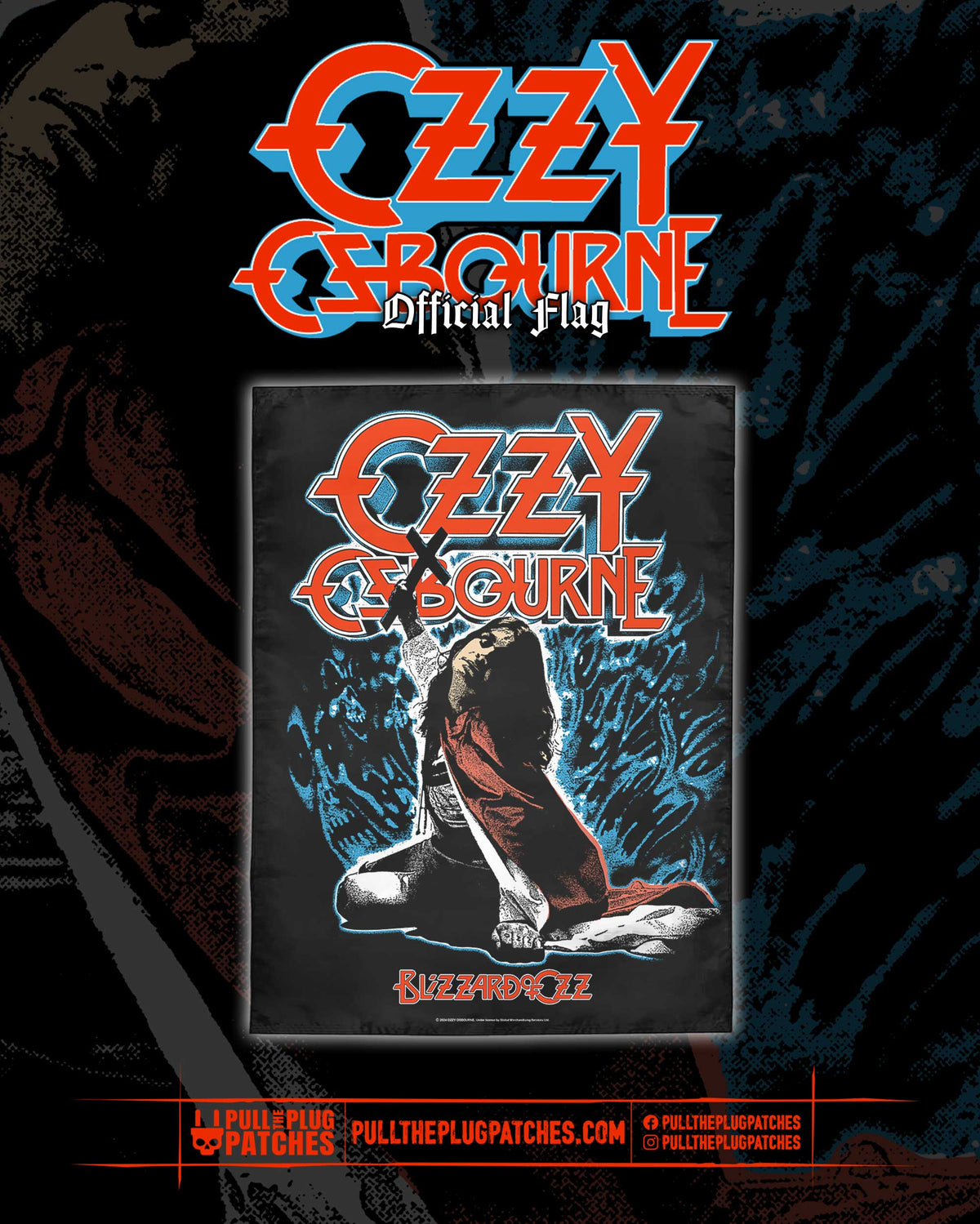 Ozzy Osbourne - Blizzard of Ozz - Flag