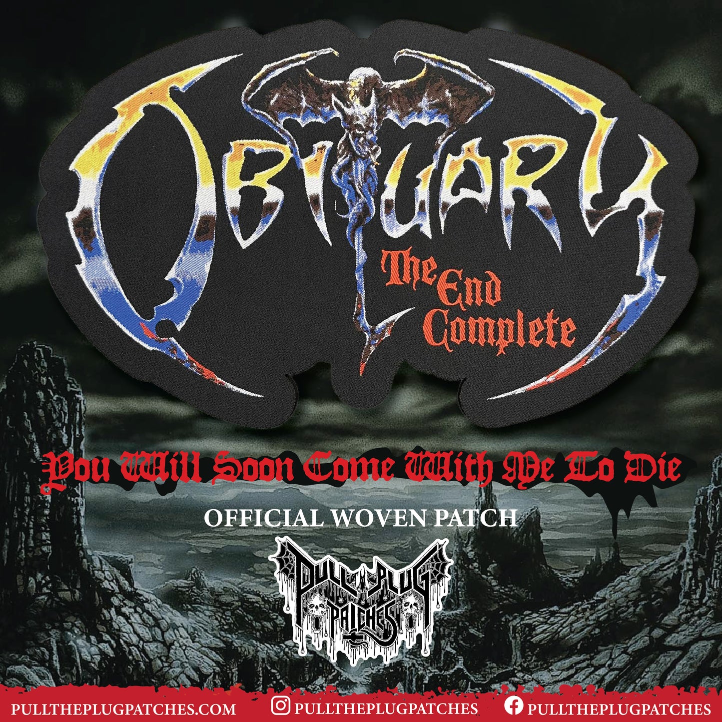 Obituary - The End Complete - Oversize Patch