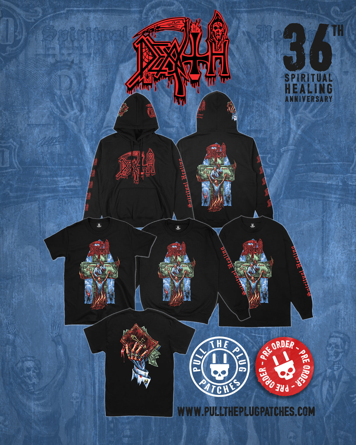 Death - Spiritual Healing x Exclusive Noah Cutter Meihoff Art - Longsleeve Shirt (Limited Edition)