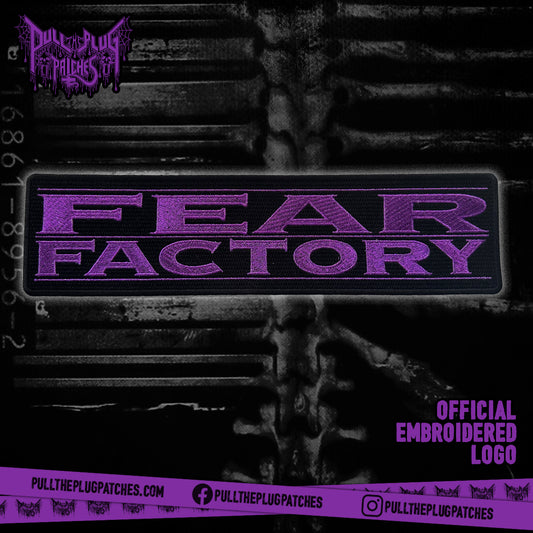 Fear Factory - Purple - Embroidered Rocker Style Logo