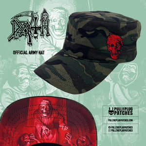 Death - Scream Bloody Gore Army Hat - Green Camo