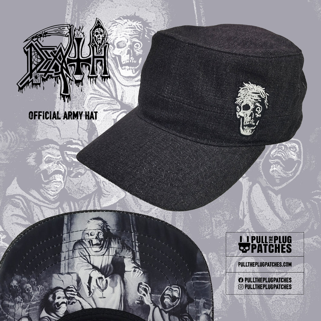 Death - Scream Bloody Gore Army Hat - Grey