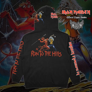 Iron Maiden - Run To The Hills - Deluxe Zipper Hoodie