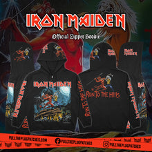 Load image into Gallery viewer, Iron Maiden - Run To The Hills - Deluxe Zipper Hoodie
