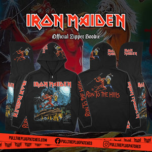 Iron Maiden - Run To The Hills - Deluxe Zipper Hoodie