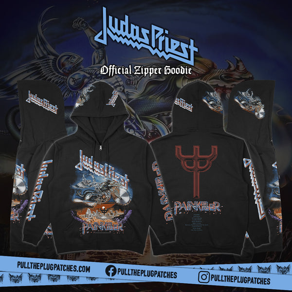 新品・未着用 JUDAS PRIEST ジップアップパーカー Lサイズ Ｔシャツ Judas Priest - Painkiller - Deluxe Zipper Hoodie – Pull The Plug