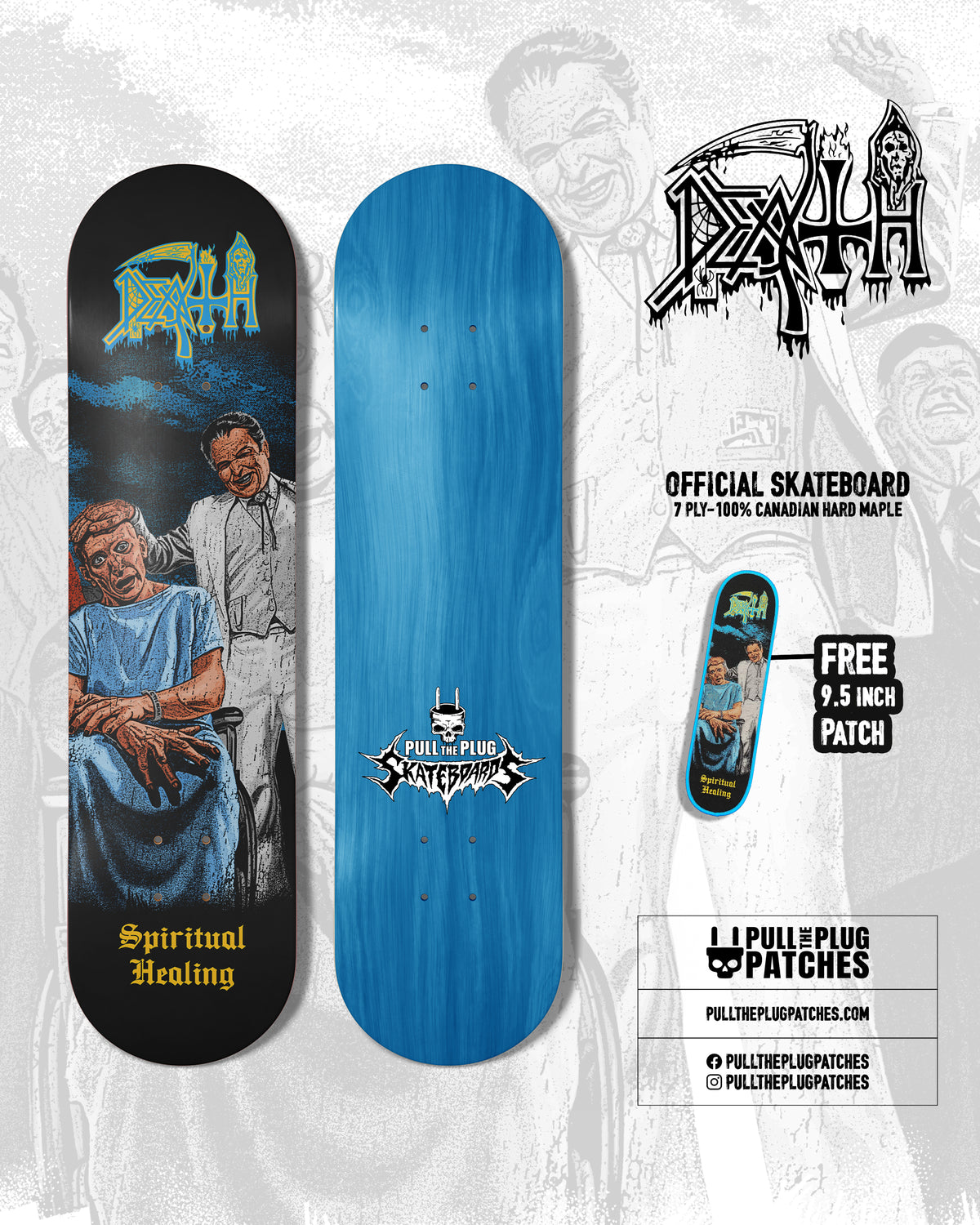 Death - Spiritual Healing - Skateboard