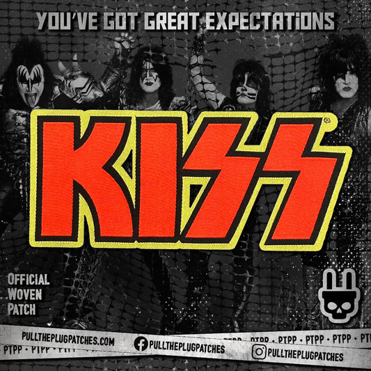 Kiss - Red Logo - Woven Patch