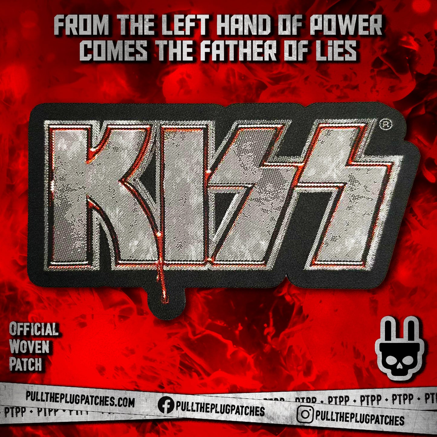 Kiss - Blood Logo - Woven Patch