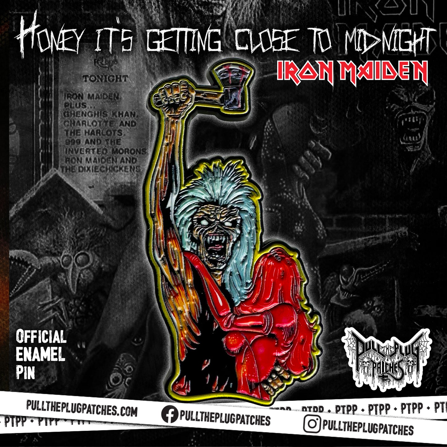 Iron Maiden - Bring Your Daughter To The Slaughter - Pin