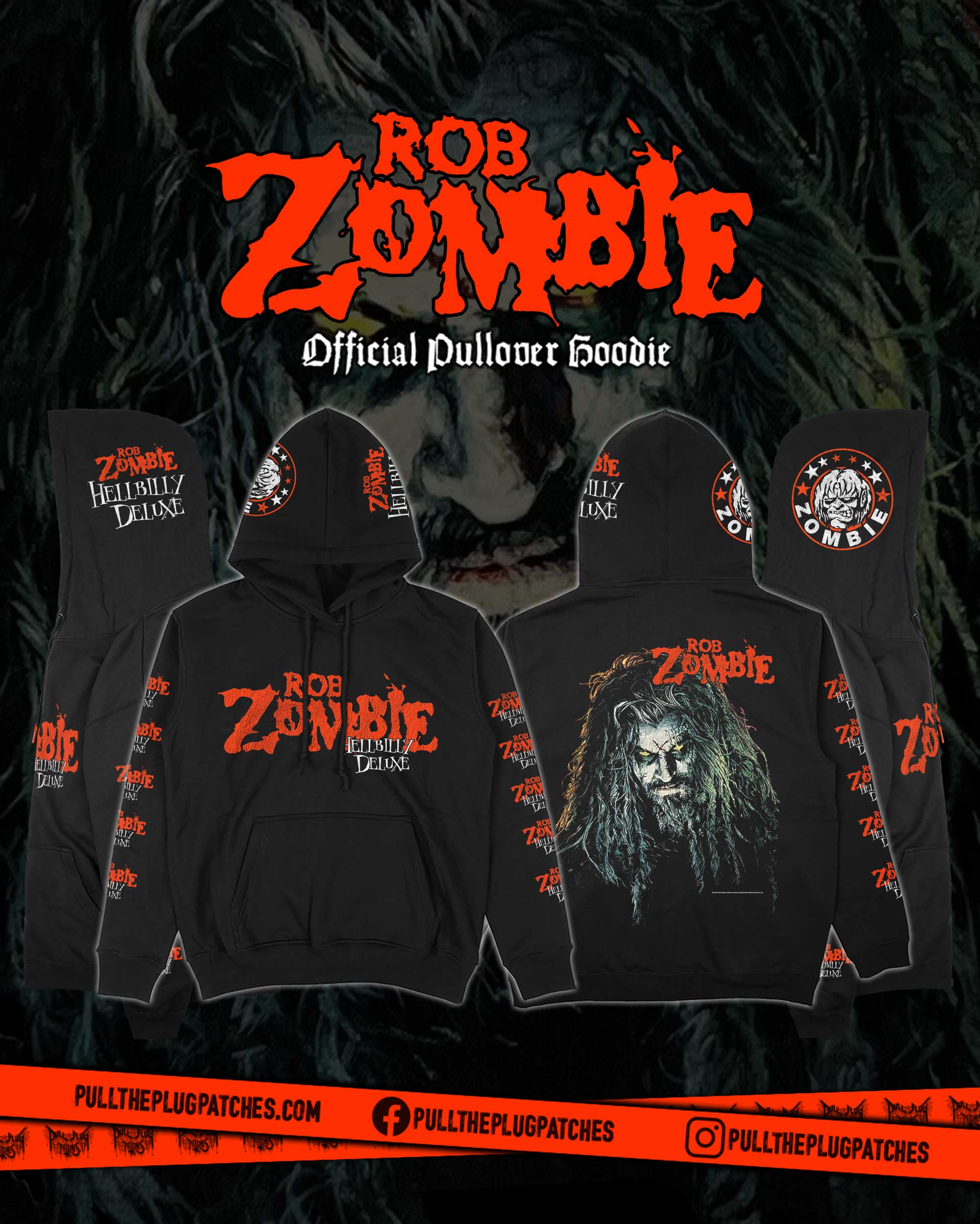 Rob Zombie - Hellbilly Deluxe - Deluxe Pullover Hoodie – Pull The Plug