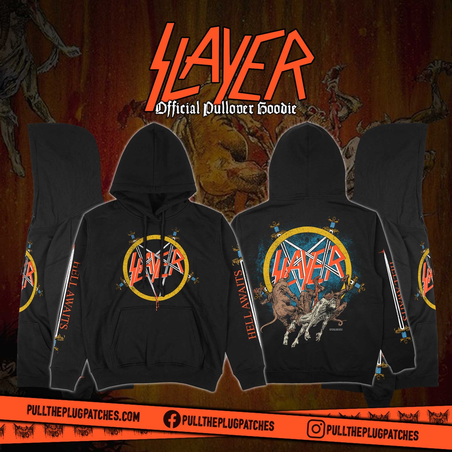 Slayer - Hell Awaits - Pullover Hoodie