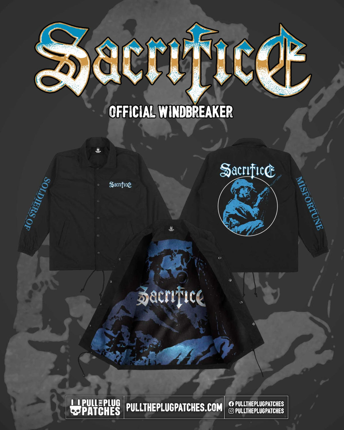 Sacrifice - Soldiers Of Misfortune - Windbreaker