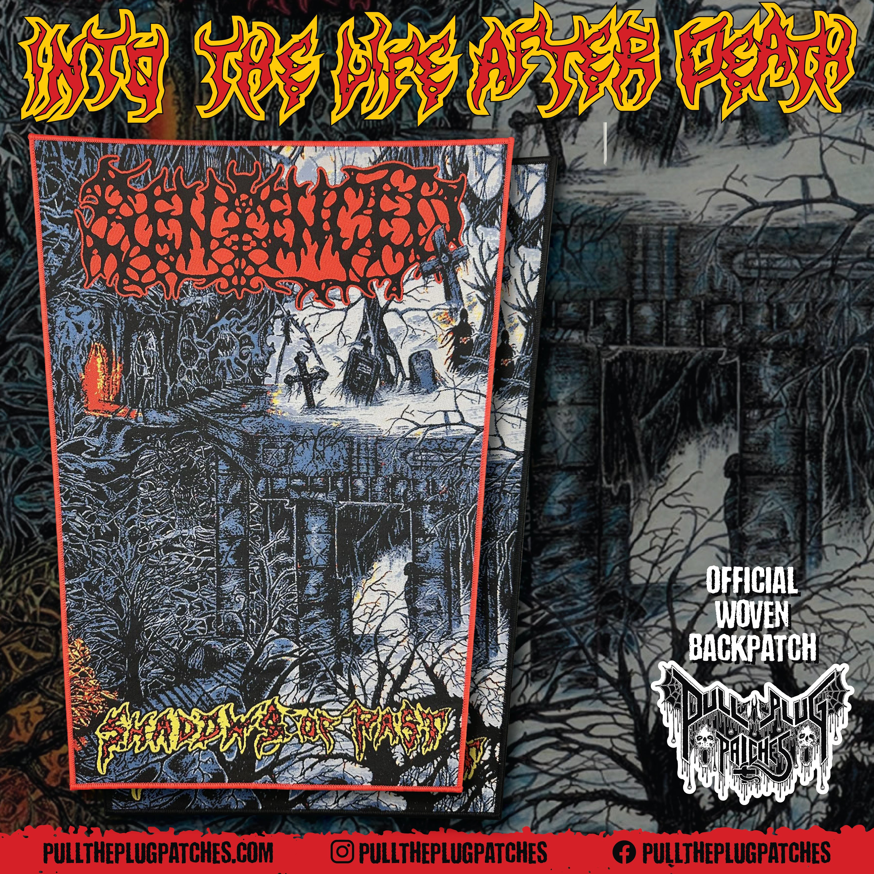 Sentenced - Shadows Of Past - Backpatch - Red Border