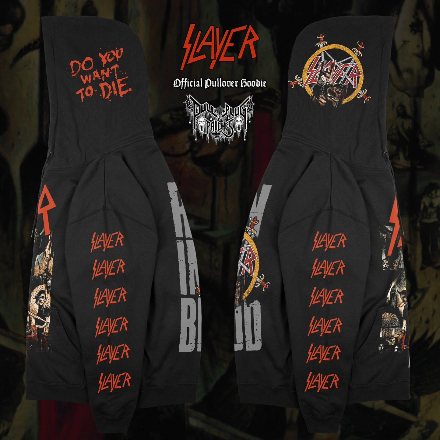 Slayer - Reign In Blood - Deluxe Zipper Hoodie