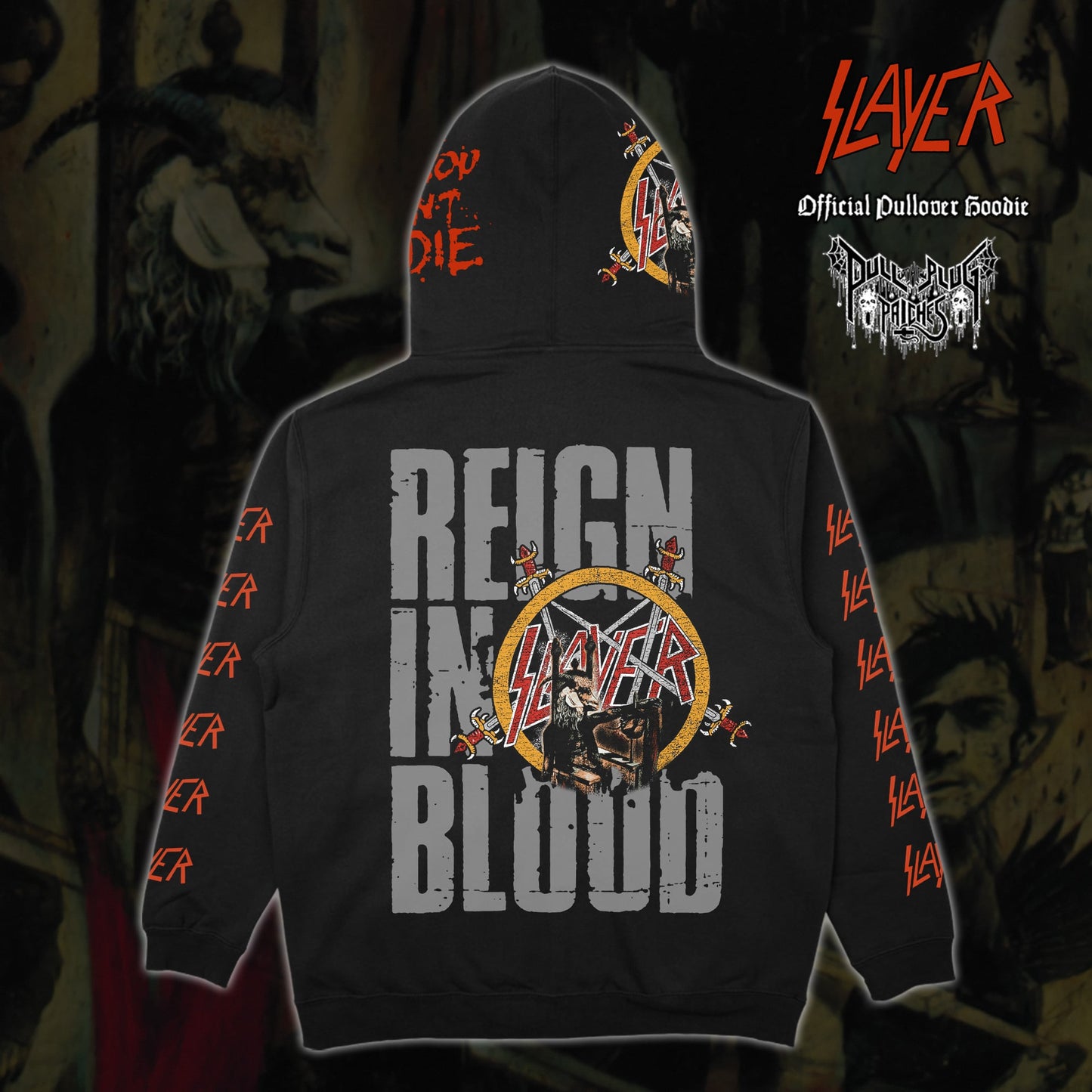 Slayer - Reign In Blood - Deluxe Zipper Hoodie