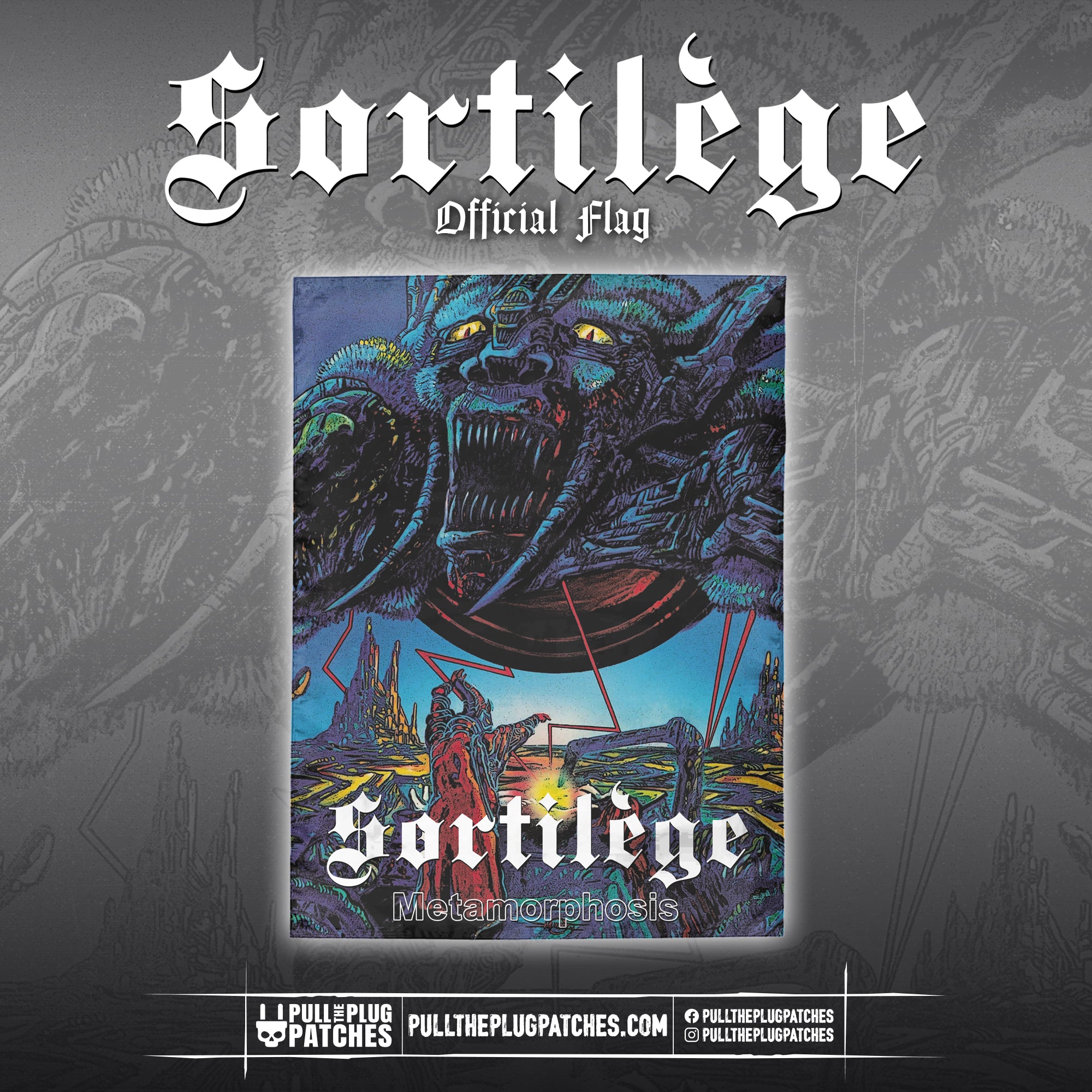 Sortilege - Metamorphosis - Flag – Pull The Plug