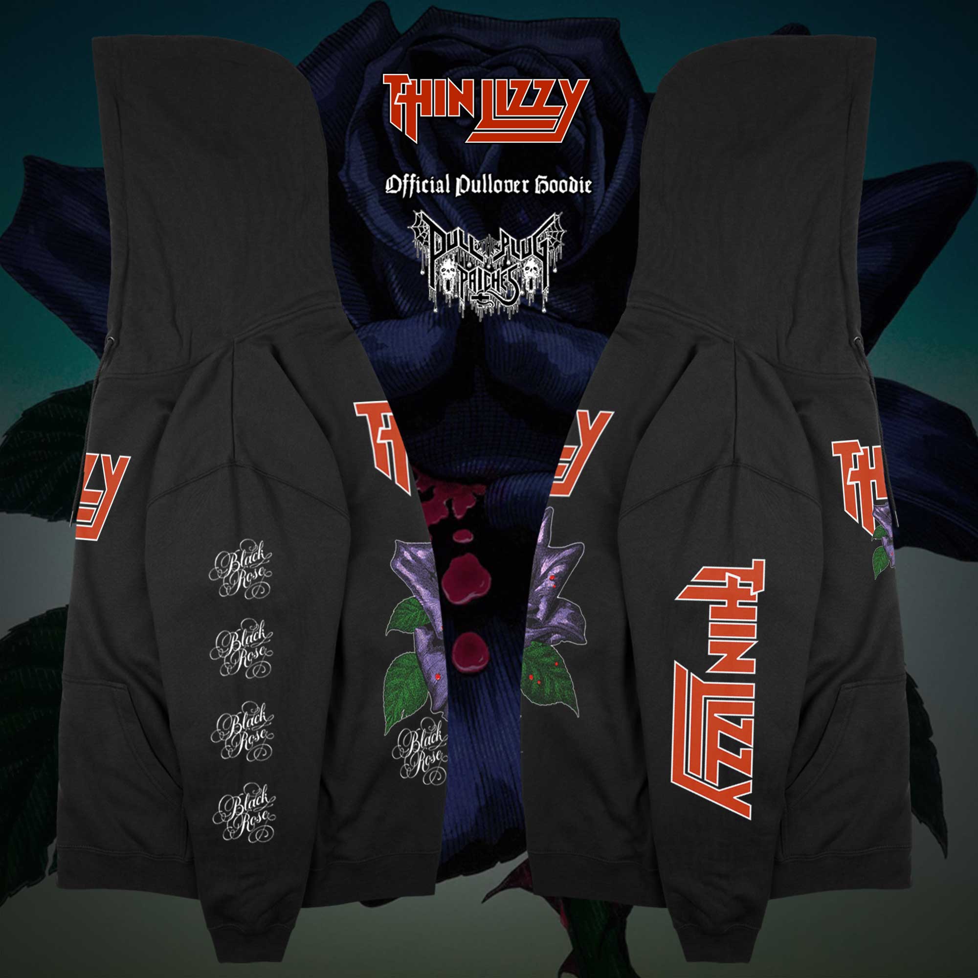 Thin black pullover hoodie hotsell