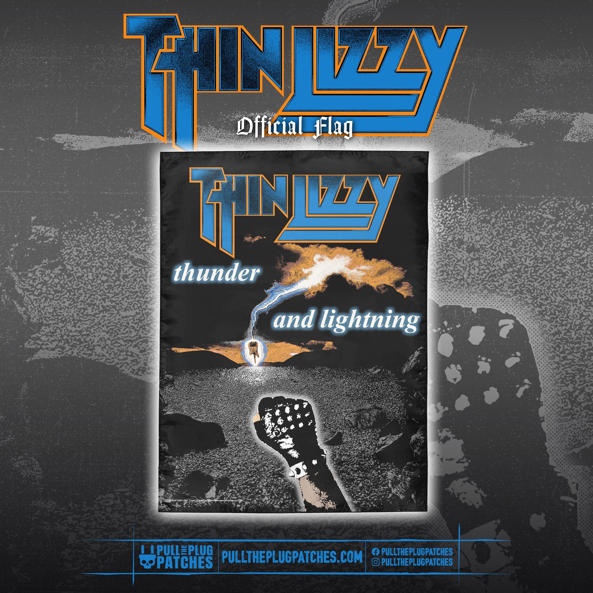 Thin Lizzy - Thunder And Lightning - Flag – Pull The Plug