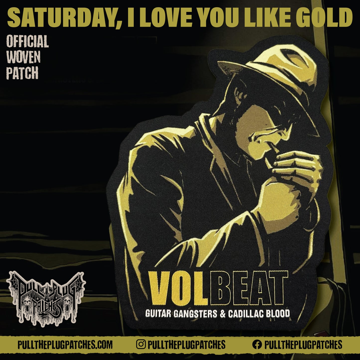 Volbeat - Guitar Gangsters & Cadillac Blood - Oversized Patch