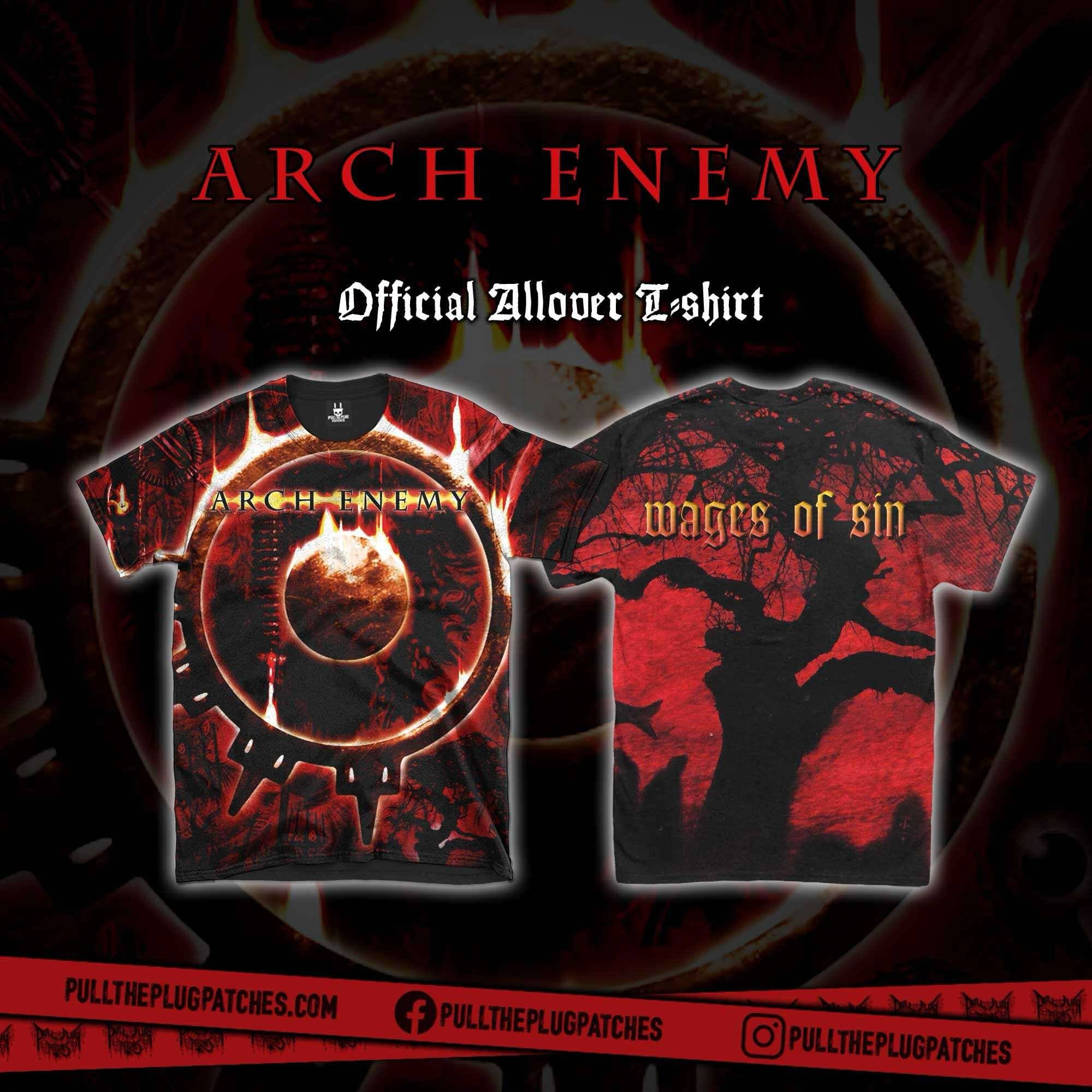 ARCH ENEMY wages of sin Tシャツ Arch Enemy - Wages Of Sin - All-Over Shirt – Pull The Plug