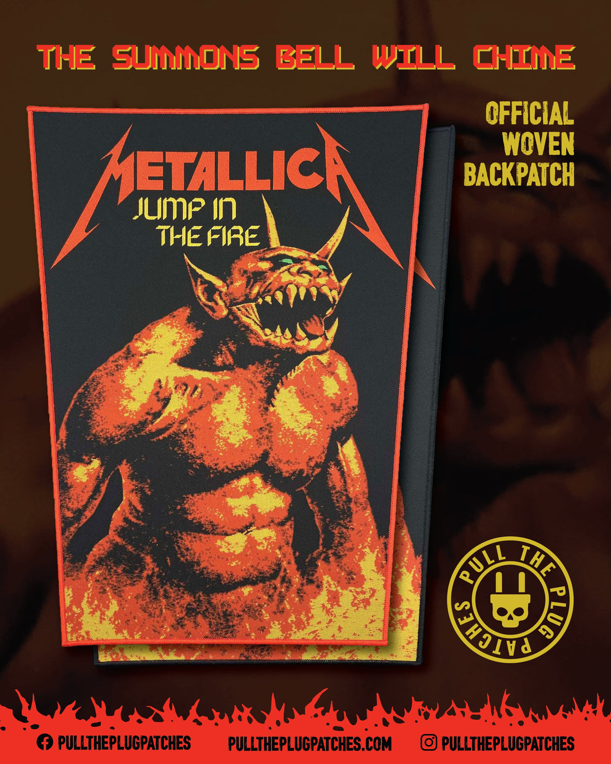 Metallica - Jump In The Fire - Backpatch