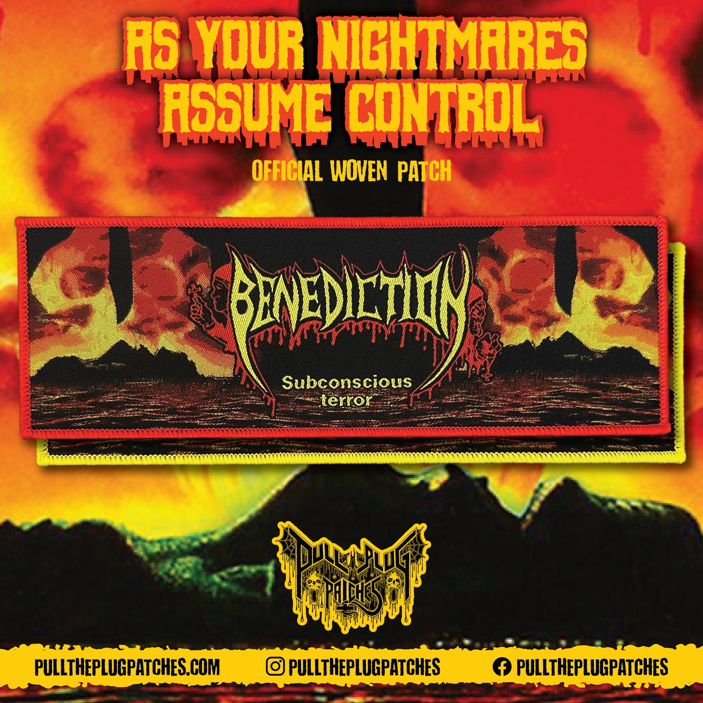 Benediction - Subconscious Terror - Strip Patch