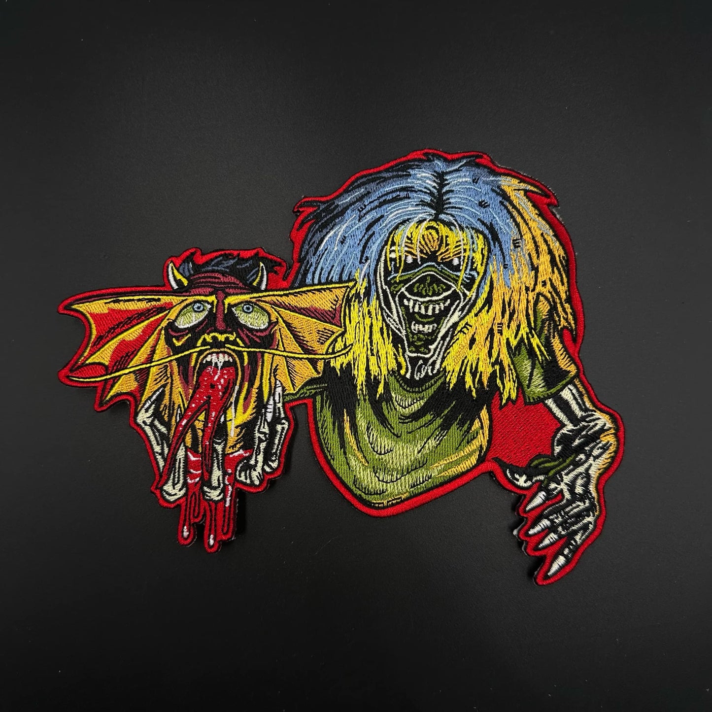 Iron Maiden - The Number Of The Beast Single - Oversize Embroidered Patch