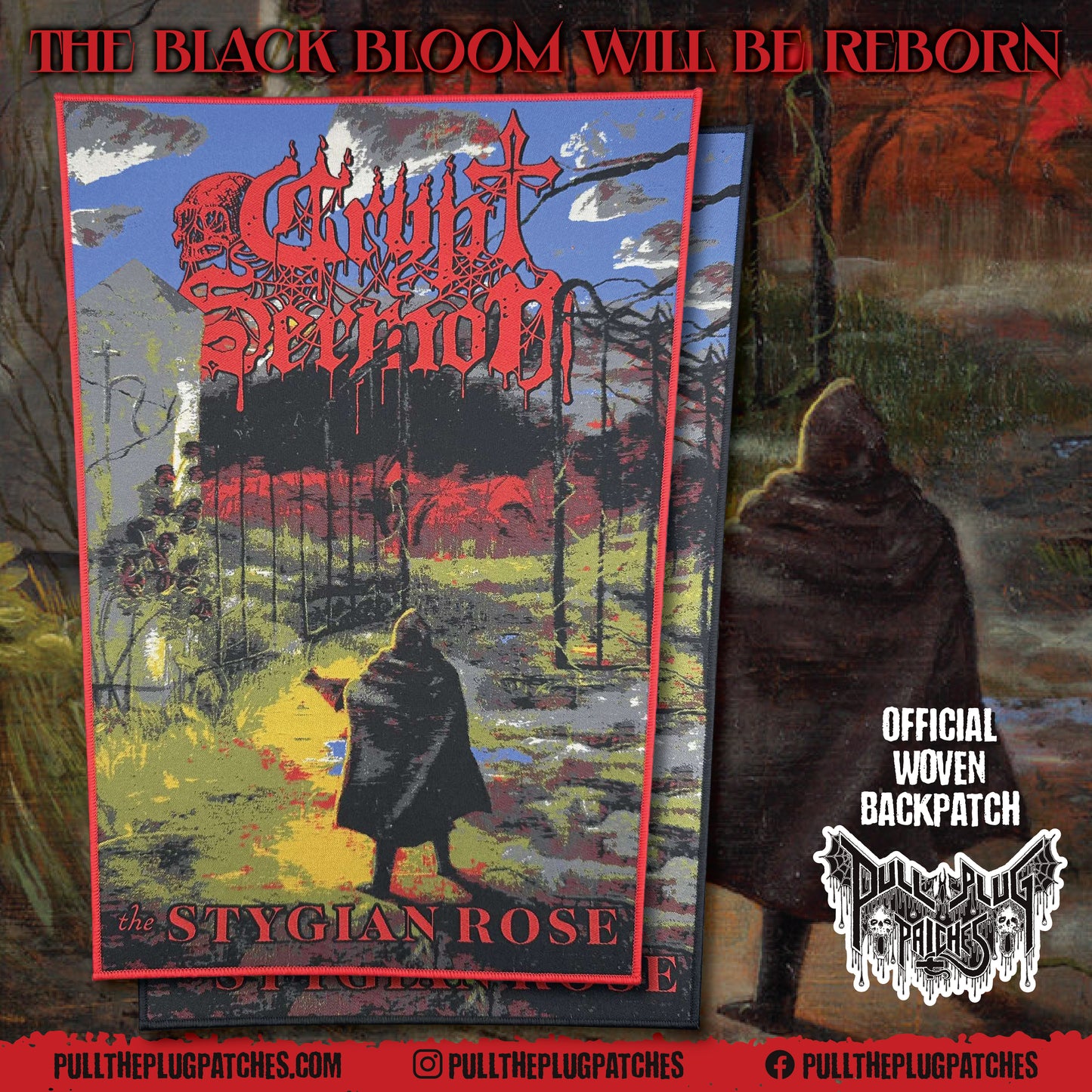 Crypt Sermon - The Stygian Rose - Backpatch