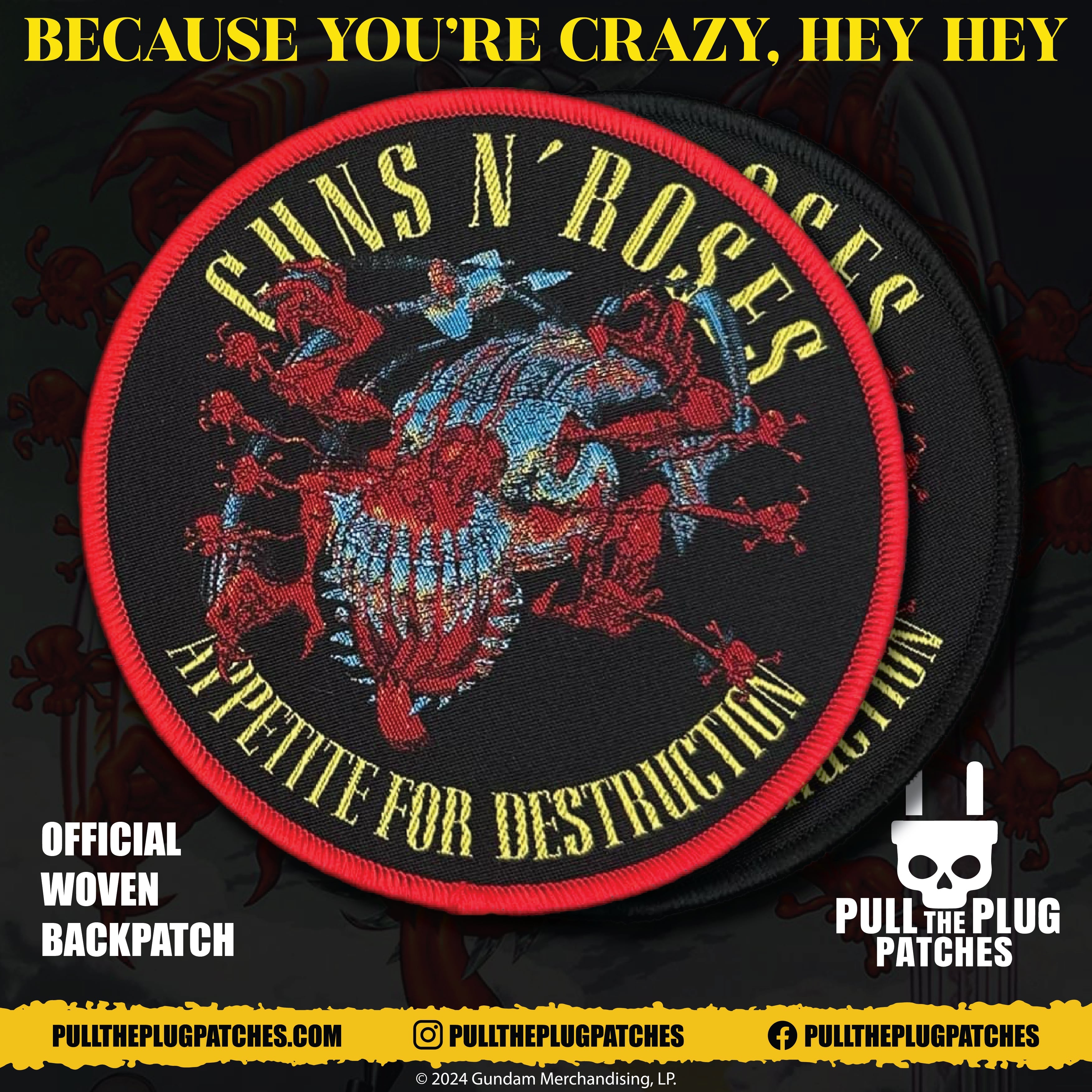 Guns N Roses - Shadow of Your Love - Patch – Pull The Plug