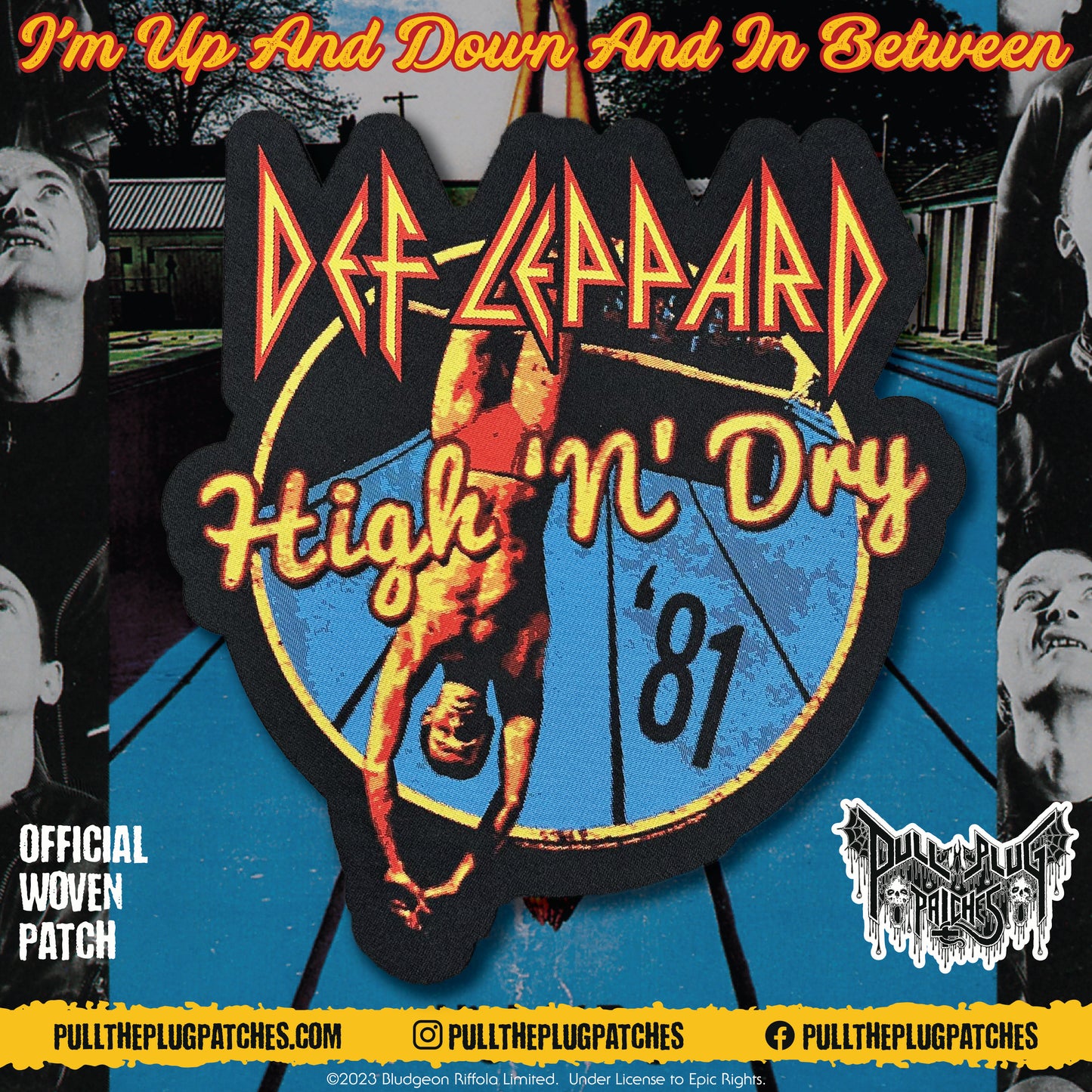 Def Leppard - High 'n' Dry - Oversize Patch