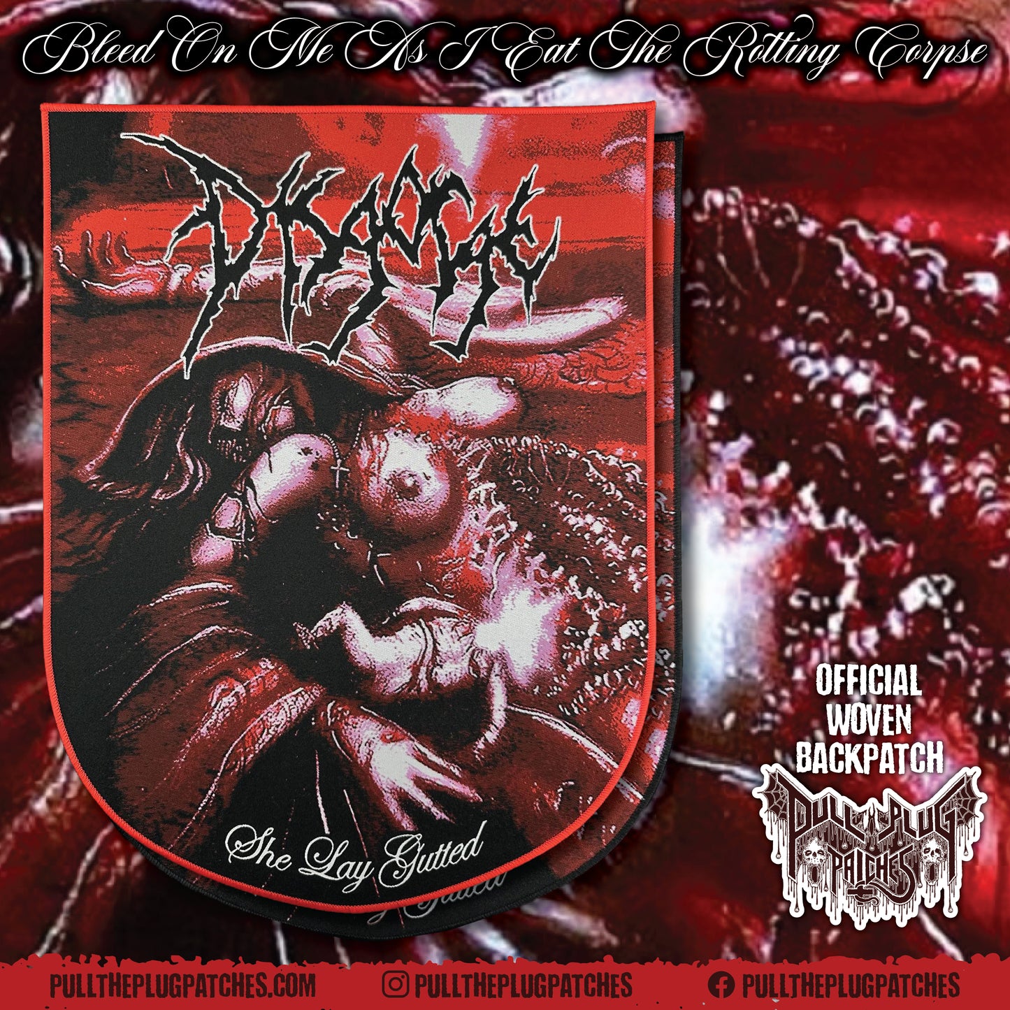 Disgorge - She Lay Gutted - Backpatch