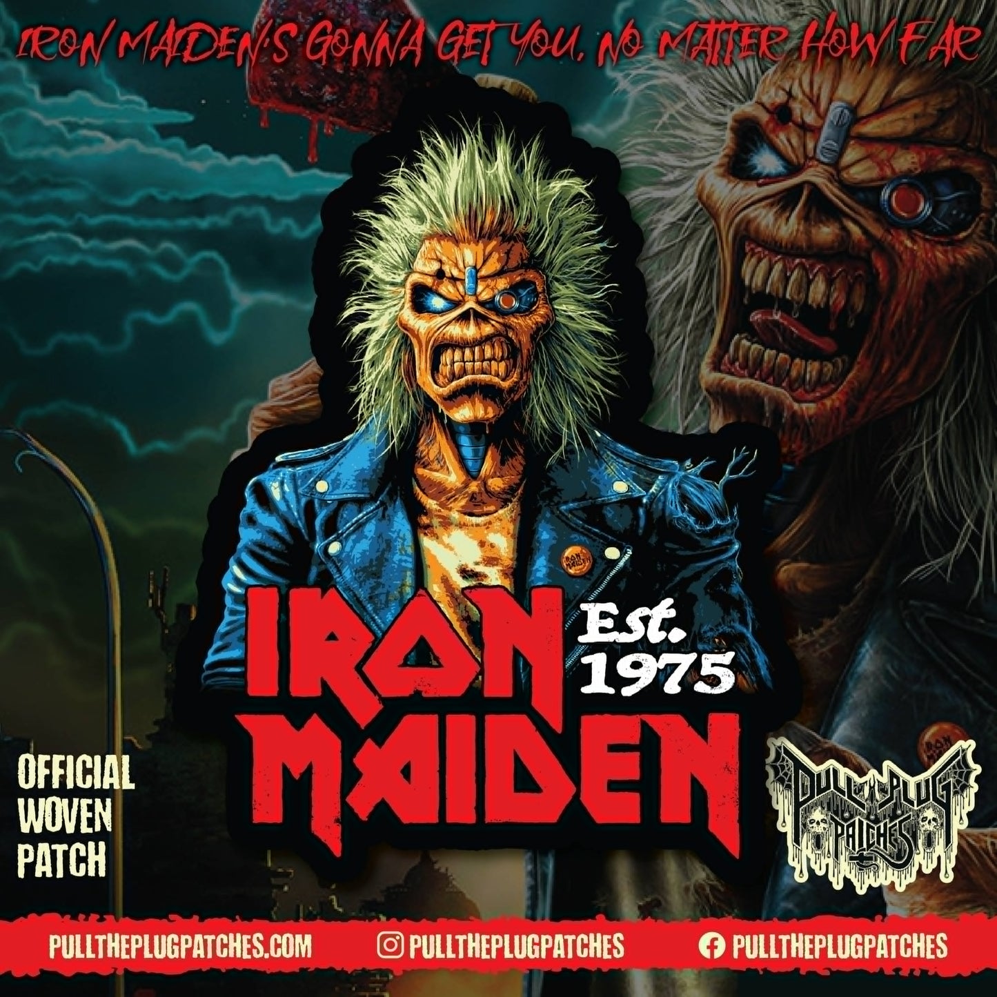 Iron Maiden - Est. 1975 - Oversize Patch