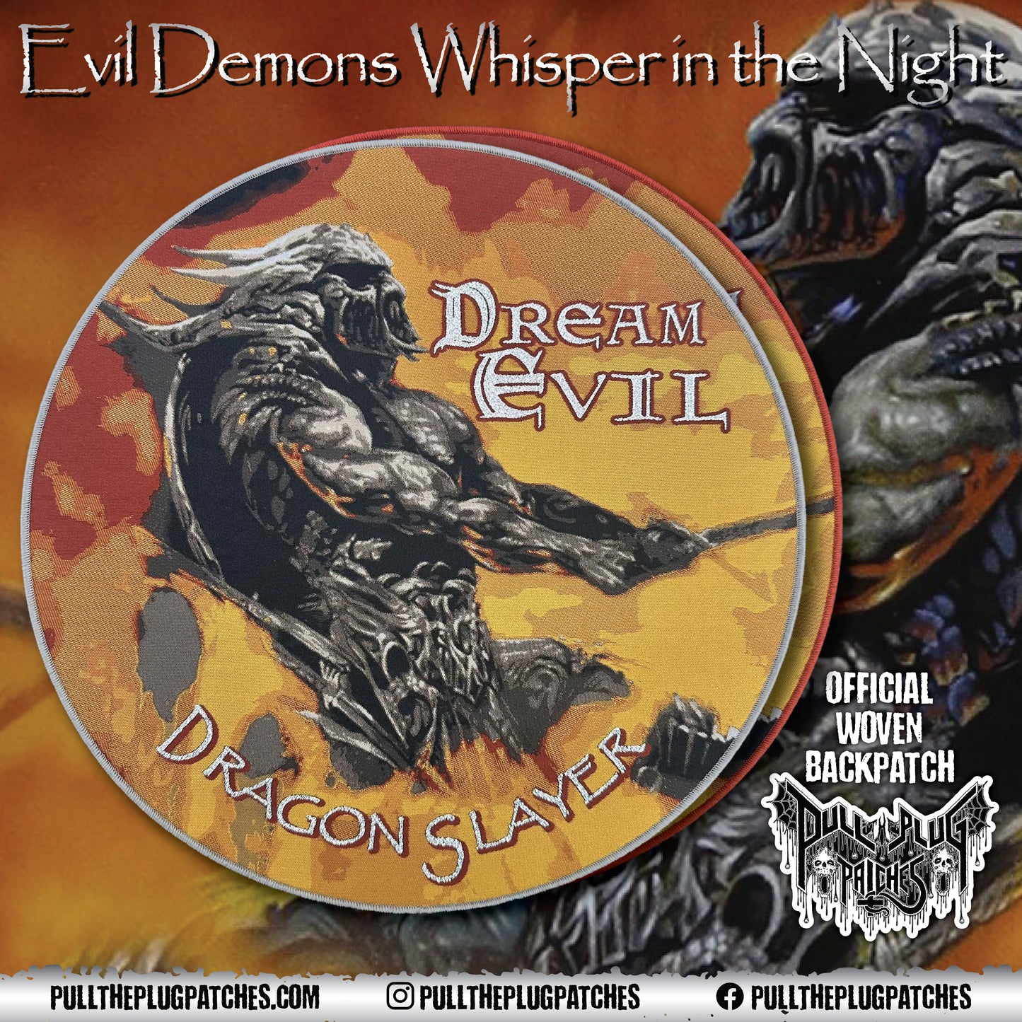 Dream Evil - DragonSlayer - Backpatch