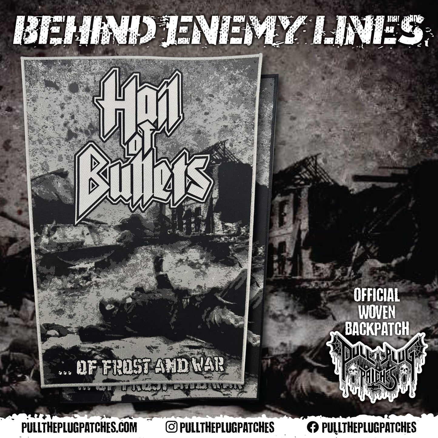 Hail Of Bullets - ...Of Frost And War - Backpatch