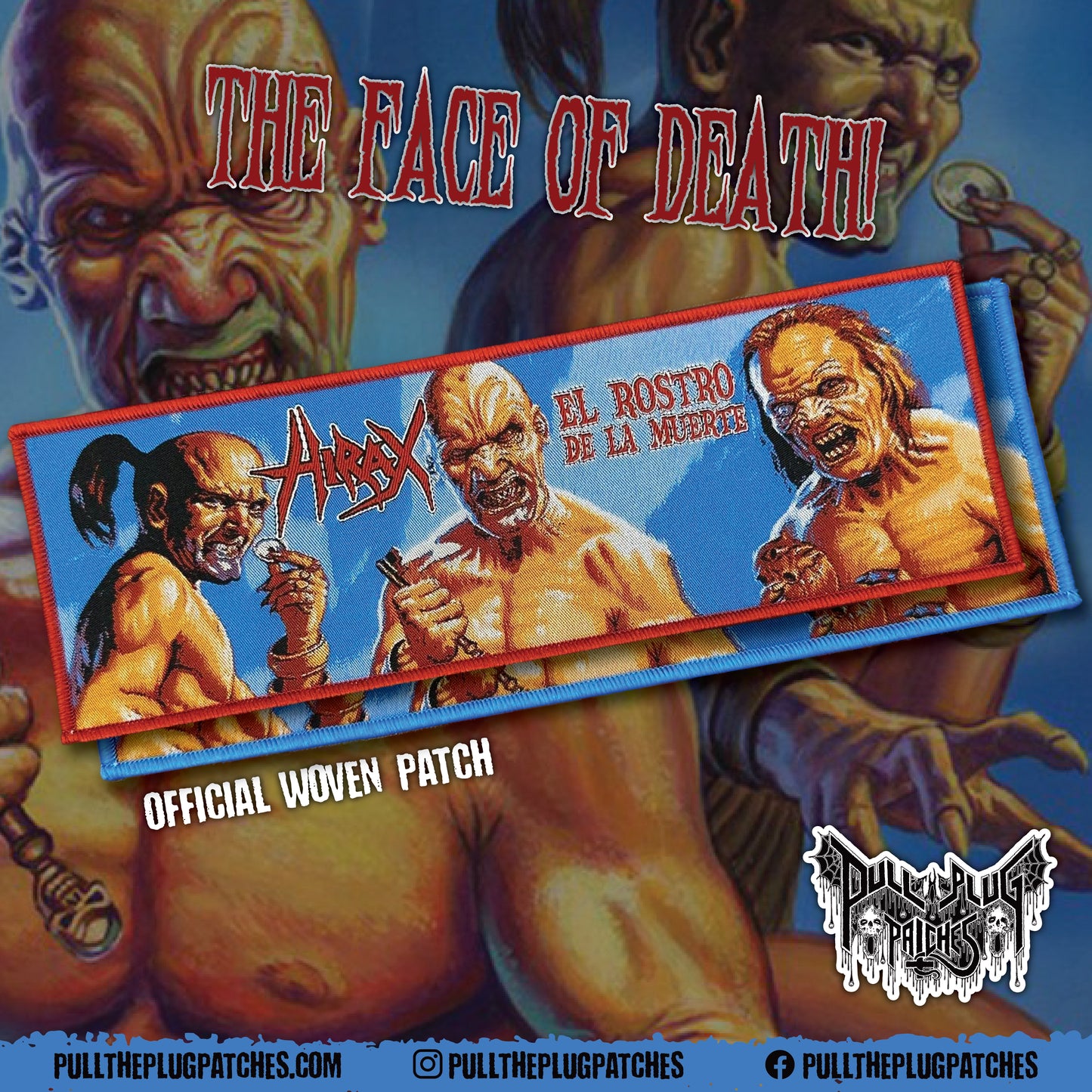 Hirax - El rostro de la muerte - Strip Patch