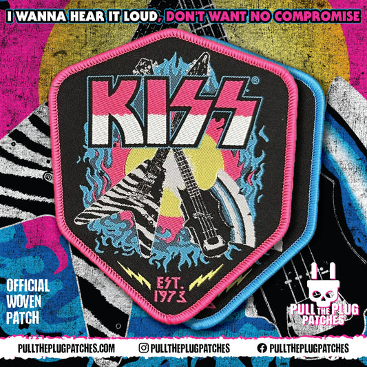 Kiss - Tears Are Falling - Woven Patch