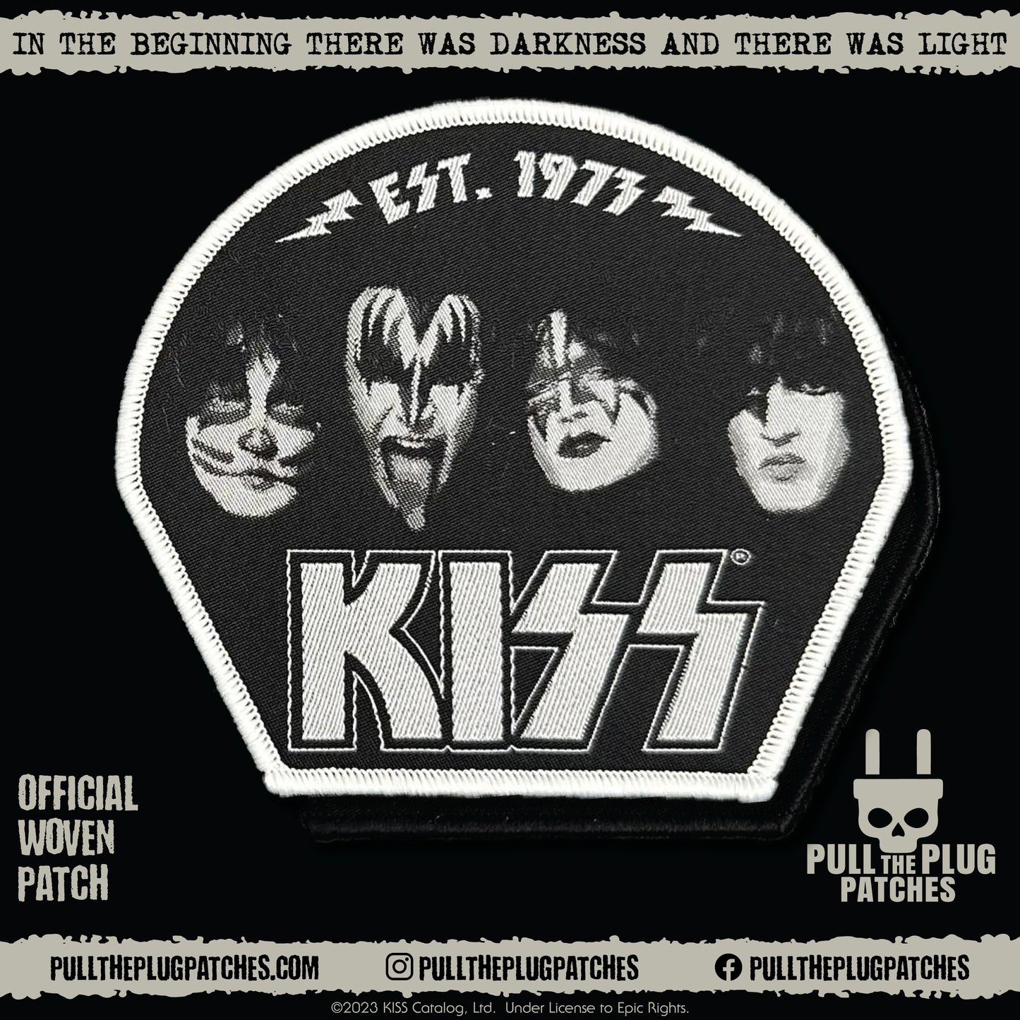 Kiss - Est. 1973 - Woven Patch