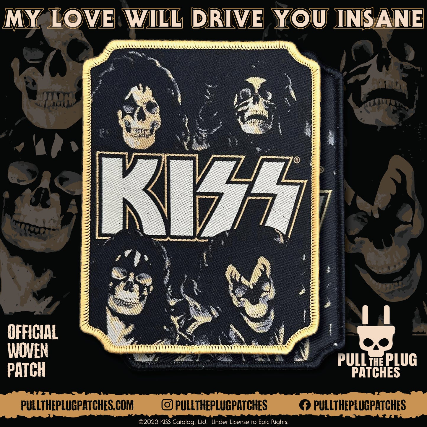 Kiss - Flaming Youth - Woven Patch